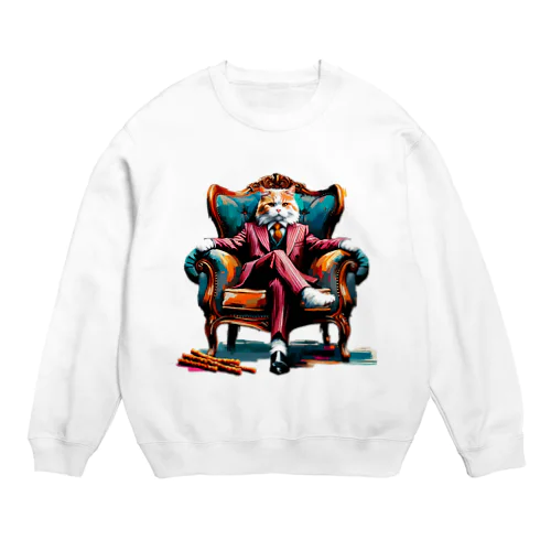 ビジネスキャッツ Crew Neck Sweatshirt