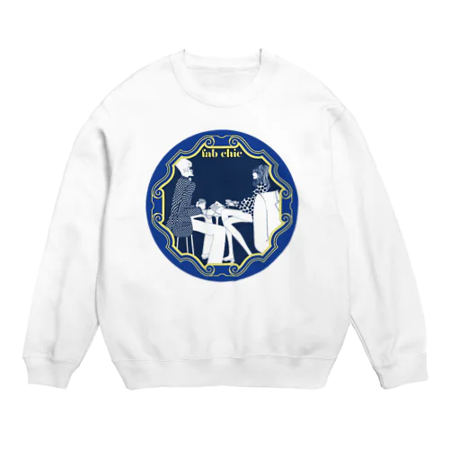 ファブデート　サークルモチーフ Crew Neck Sweatshirt