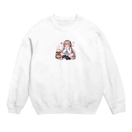 ゲーム女子 Crew Neck Sweatshirt