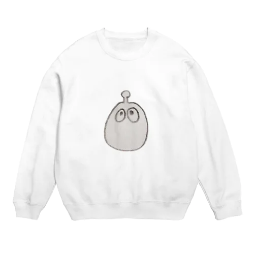 ぽにゃぽにゃ。グレー。 Crew Neck Sweatshirt