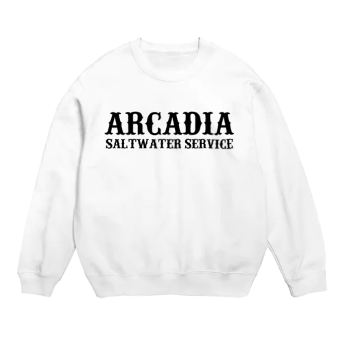 ARCADIA SALTWATER SERVICE BLACK#1 Crew Neck Sweatshirt