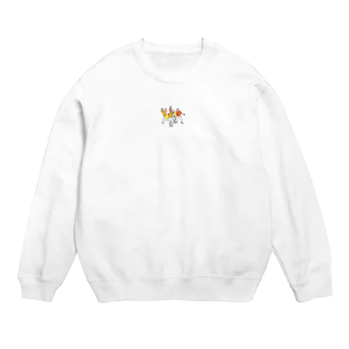 だいじょぶだ(オレンジ) Crew Neck Sweatshirt