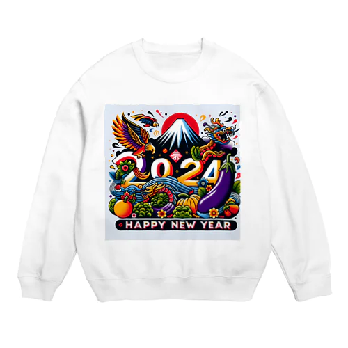 2024年　ハッピーニューイヤー Crew Neck Sweatshirt