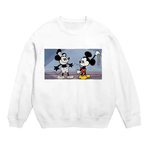 【100個限定】懐かしのミッキー＆ミニー Crew Neck Sweatshirt