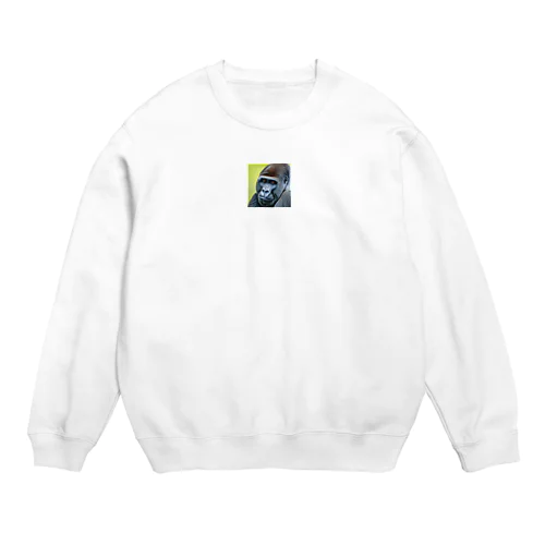 微笑むゴリラ Crew Neck Sweatshirt