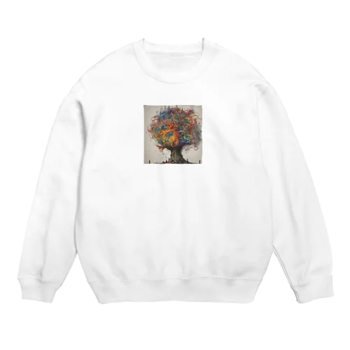 幻想の木のグッズ Crew Neck Sweatshirt