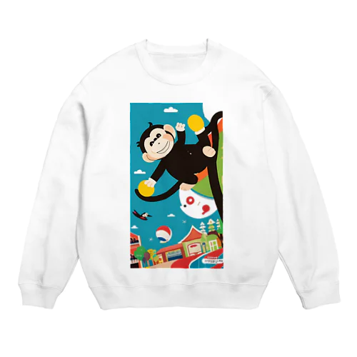 英語deクイズ！アイコンキャラクター Crew Neck Sweatshirt