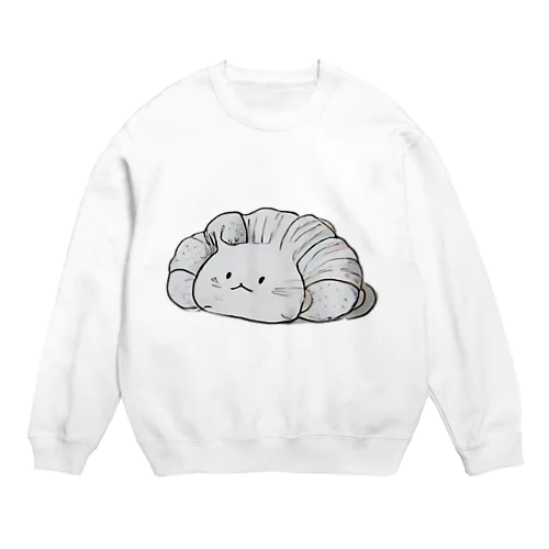 クロワッサンねこ Crew Neck Sweatshirt