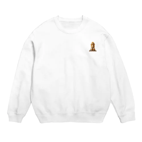 リアム/幸運のトイプードル Crew Neck Sweatshirt