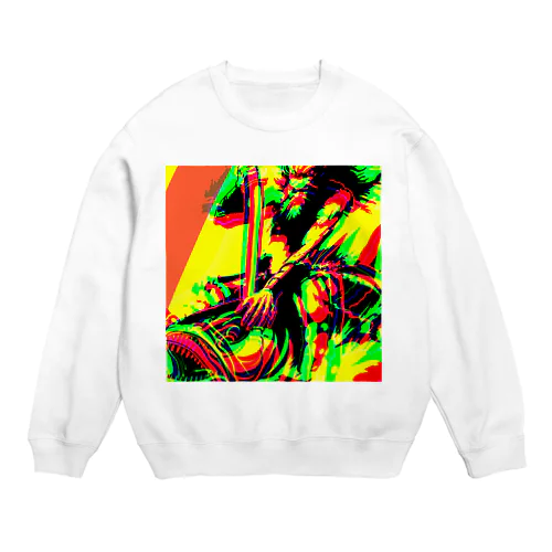 タケミカヅチの地震鯰退治 Crew Neck Sweatshirt