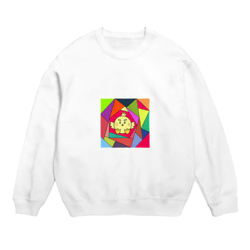 角形に囲まれた世界 Crew Neck Sweatshirt