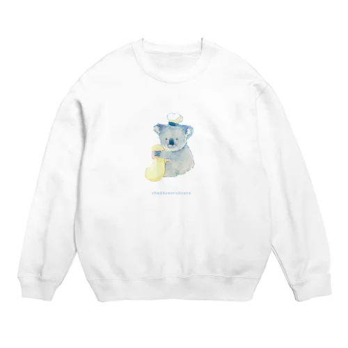 生地のチェックするコアラ Crew Neck Sweatshirt