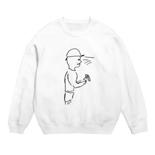 働らくお兄さん Crew Neck Sweatshirt