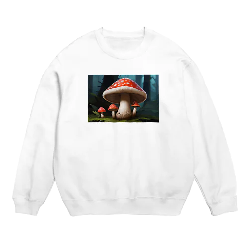 メルヘンで毒がありそうなキノコ Crew Neck Sweatshirt