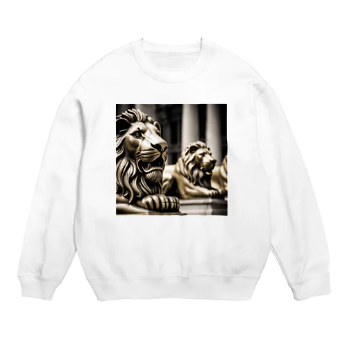 鎮座する金獅子 Crew Neck Sweatshirt