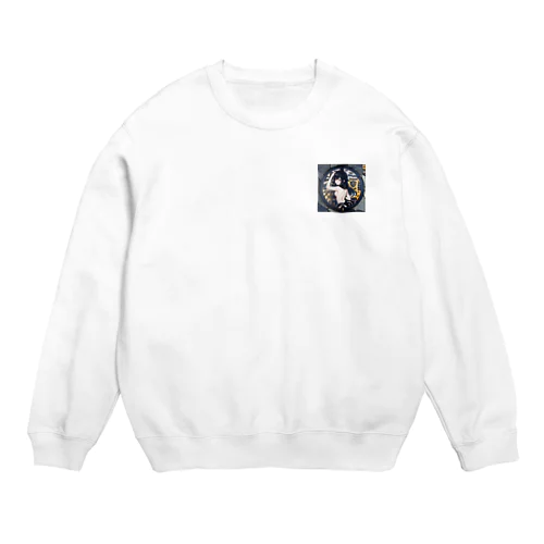 マンホール美女 Crew Neck Sweatshirt