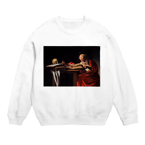 書斎の聖ヒエロニムス / Saint Jerome Writing Crew Neck Sweatshirt