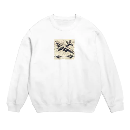 架空の航空機 Crew Neck Sweatshirt