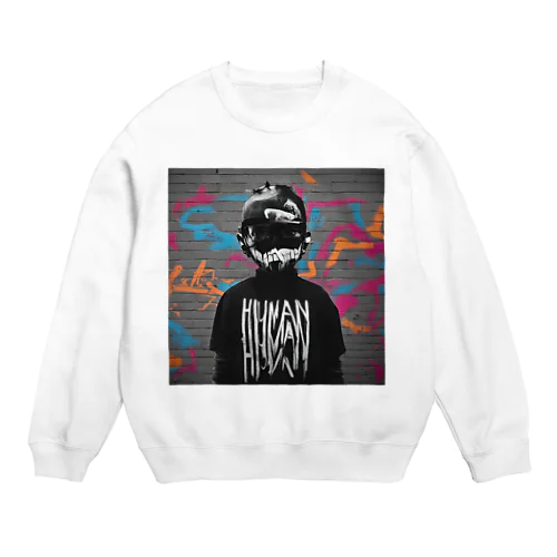 『怪しい男』 Crew Neck Sweatshirt