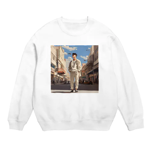 AIイケメン1 Crew Neck Sweatshirt