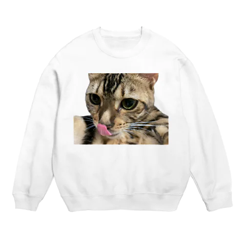 まんぞくごにゃん Crew Neck Sweatshirt