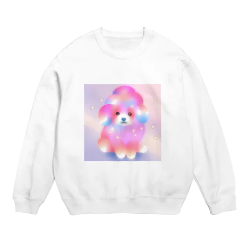 （いぬ）かわいいわたあめ動物園 Crew Neck Sweatshirt