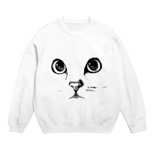 胴長にゃんこライム Crew Neck Sweatshirt