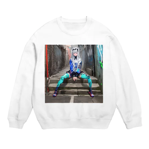 パンクガール Crew Neck Sweatshirt