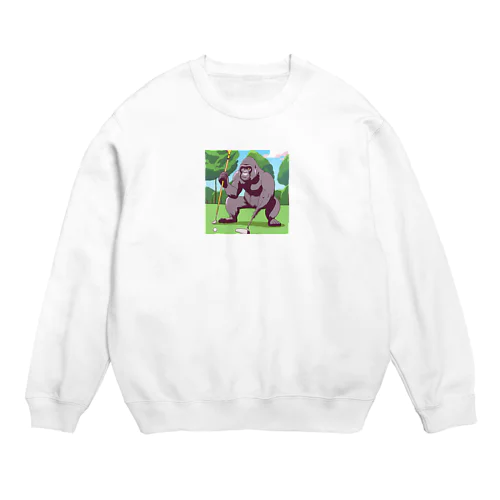 ゴルファーゴリラ Crew Neck Sweatshirt