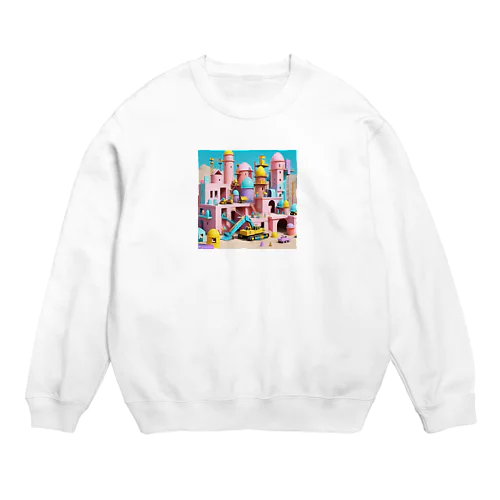 わんぱく工事現場1号 Crew Neck Sweatshirt