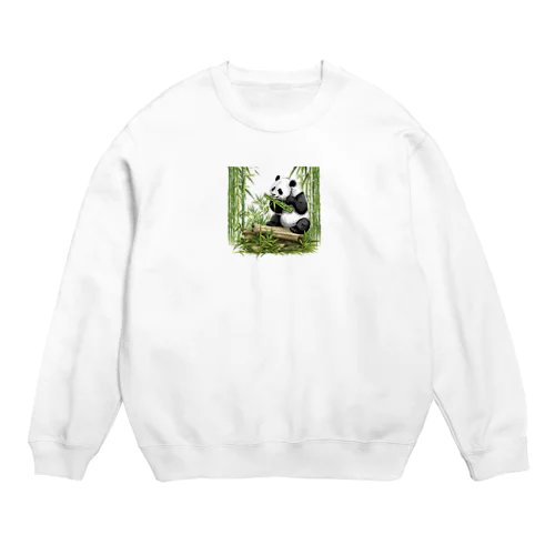 笹パンダ Crew Neck Sweatshirt