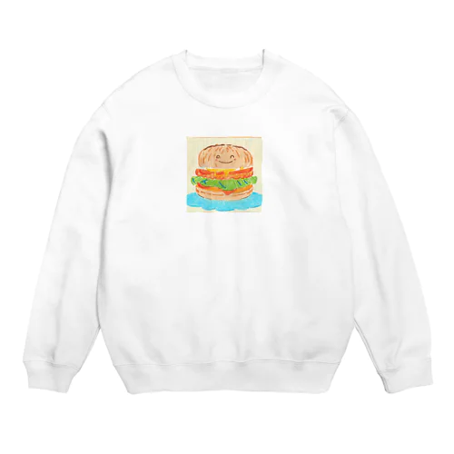 バーガーくん Crew Neck Sweatshirt