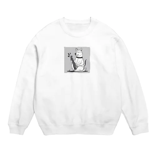 ウチんとこの柴、琴はじめてん Crew Neck Sweatshirt