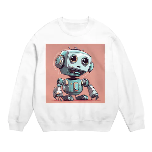 Vuittonぽいロボットらしい Crew Neck Sweatshirt