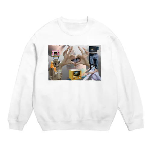 あらじる こんぶじめ つぶ貝 Crew Neck Sweatshirt