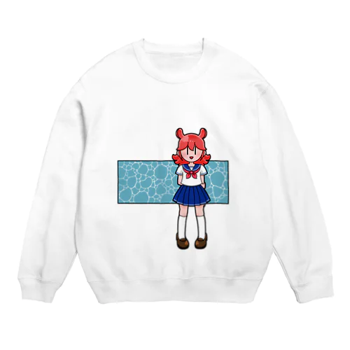 めんだこちゃんとみなも Crew Neck Sweatshirt