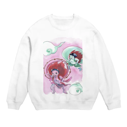 ふうじんらいじんくん Crew Neck Sweatshirt