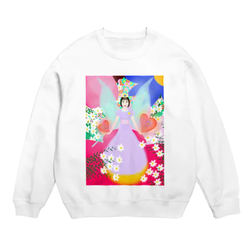 花の女王様 Crew Neck Sweatshirt