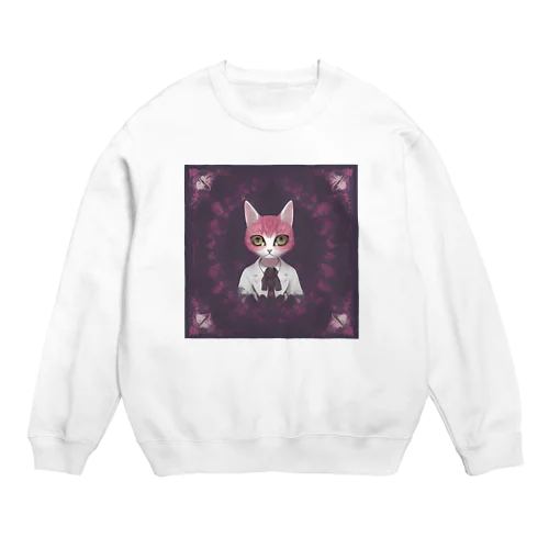 これは可愛い猫 Crew Neck Sweatshirt