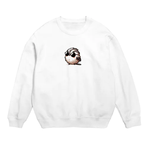 サンシャインシマエナガ Crew Neck Sweatshirt