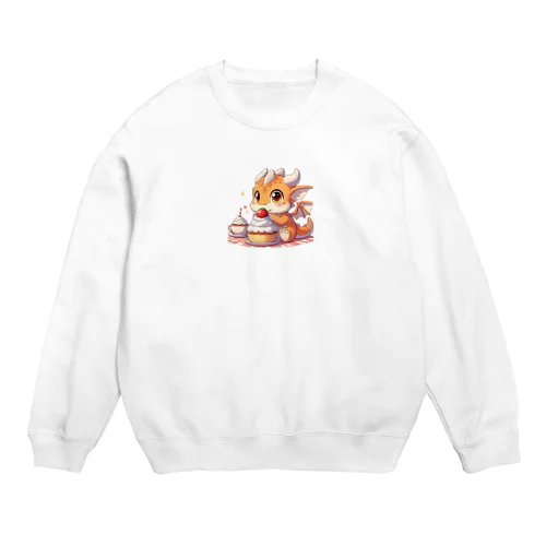 かわいいキャラドラゴン Crew Neck Sweatshirt