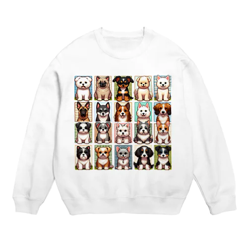 いろいろな犬達1 Crew Neck Sweatshirt