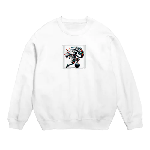 芸術的なバスケットボール Crew Neck Sweatshirt