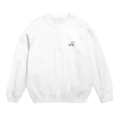 ただゆるく生きるねこ Crew Neck Sweatshirt