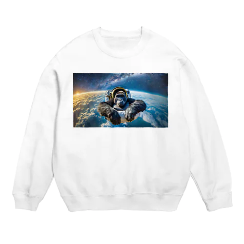 宇宙ゴリラ Crew Neck Sweatshirt