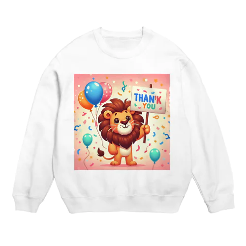 happy Lion Crew Neck Sweatshirt