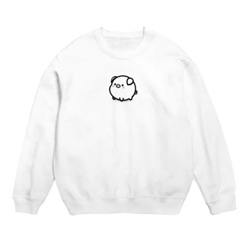 可愛いまんまる💞ぶたちゃん😍 Crew Neck Sweatshirt