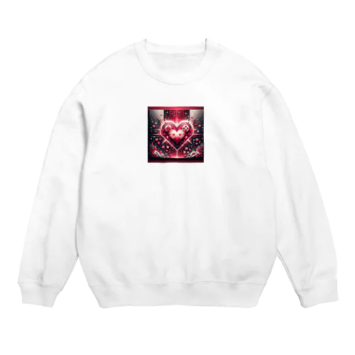 メカハート Crew Neck Sweatshirt