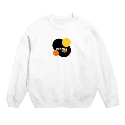 ポップなオレンジ Crew Neck Sweatshirt