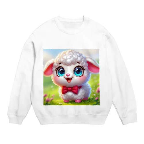 pretty sheep Crew Neck Sweatshirt